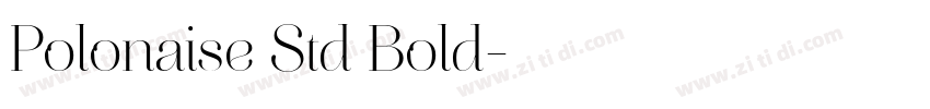 Polonaise Std Bold字体转换
